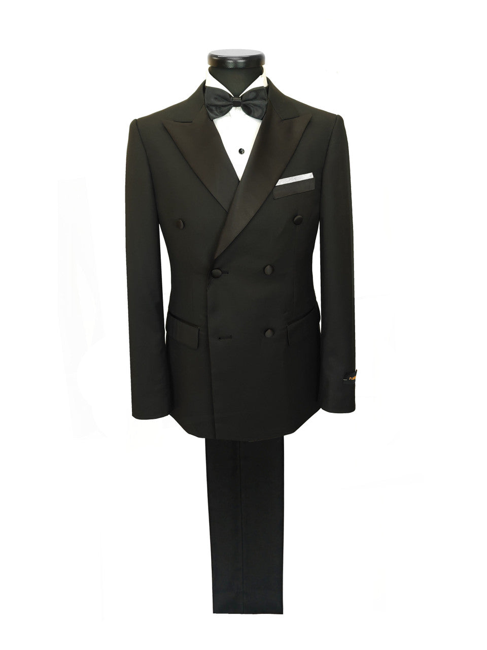 Men’s Black Double-Breasted Dinner Suit